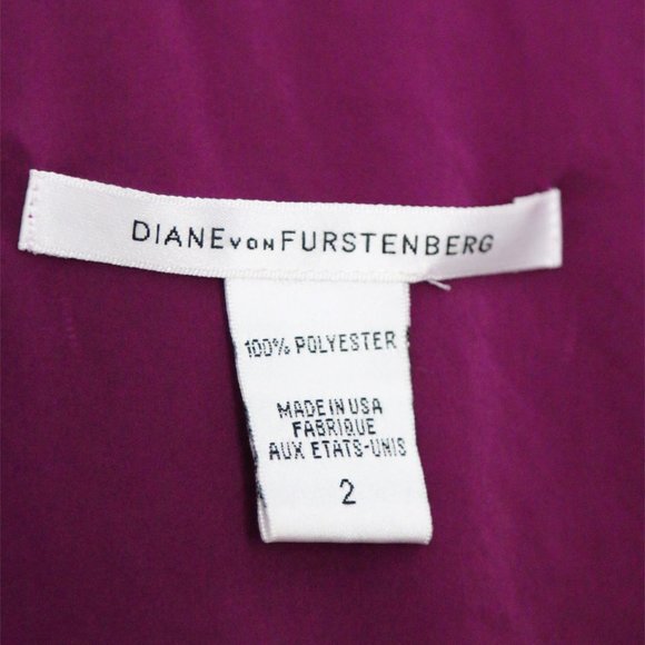 Diane Von Furstenberg DVF Pepe Twist Shoulder Pleated Layered Tank Top Violet 2 - Picture 6 of 12